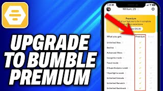 How To Upgrade To Bumble Premium 2024  Easy Fix [upl. by Nnaitsirk]