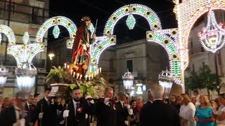 intronizzazione di san Rocco in piazza Umberto a Noicattaro 2024 [upl. by Ecirtael864]