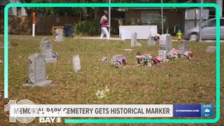 New historical marker honoring Memorial Park Cemetery [upl. by Weyermann]