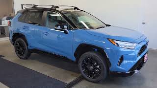 2023 Toyota RAV4 Hybrid XSE in Cavalry Blue [upl. by Ahsinrev611]