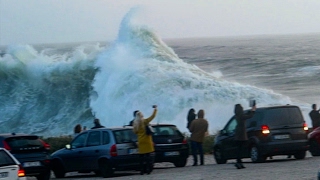 The swell of the year  Highlights in Cascais Portugal [upl. by Dibrin]