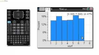 15 Würfelwurf  Ein Histogramm mit dem TI NSpire erstellen [upl. by Setsero]