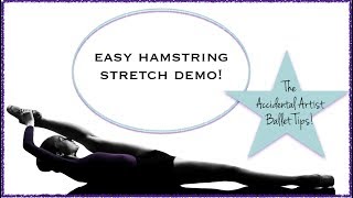 Hamstring Stretches easy healthy and effective for ballet dancers and runners [upl. by Rosenberg]