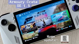 ROG Ally Huge Update is here Armory Crate 15 SE Indepth overview 2024 [upl. by Frederiksen]