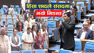 हिंसा शब्दले भड्कियो संसद [upl. by New]