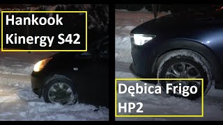 Całoroczone vs Zimowe  Hankook Kinergy 4S2 vs Dębica HP2  Kto wypadł lepiej  Głęboki śnieg [upl. by Ramonda]