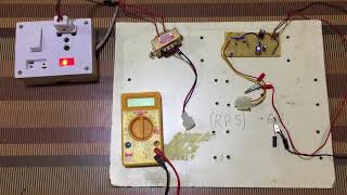 Working of Regulated Power Supply  Experiment  AC to DC  Bridge Rectifier  Filters  Transformer [upl. by Sosna]