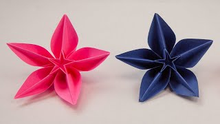 Very beautiful paper flower  Origami flowers  Awesome flower  Origami flower Carambola Carmen [upl. by Pelmas476]