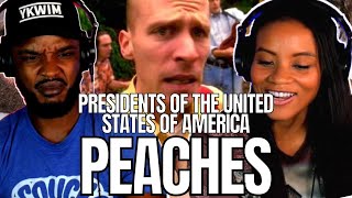 POTUS PEACHES 🎵 Presidents Of The United States Of America • Peaches 1995 REACTION [upl. by Sirotek]