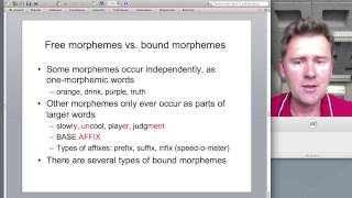 Words and morphemes [upl. by Hennessey]