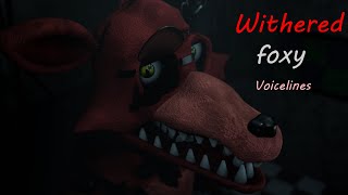 BlenderFnaf Withered foxy voice lines animated [upl. by Jessie]