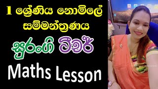 නොමිලේ සම්මන්ත්‍රණ මාලාව  Grade 1 Maths Lesson Surangi Teacher Academy [upl. by Atla144]