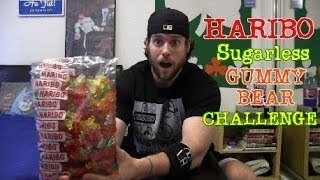 Haribo Sugarless Gummy Bear Challenge Warning Intestinal Exorcism Guaranteed [upl. by Eardnaed]