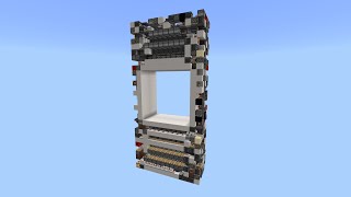 10x10 Piston Door for Minecraft Bedrock2520Blocks [upl. by Stacee655]