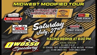 Midwest Modifieds Tour Powered by Wheeler Trucking  7272024 [upl. by Crescen135]