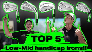 TOP 5 forged Irons for LOWMID Handicappers  Are these the best irons in golf [upl. by Nodnart939]