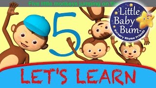 Five Little Monkeys Jumping  Little Baby Bum  Nursery Rhymes for Babies  Songs for Kids [upl. by Cirdahc]