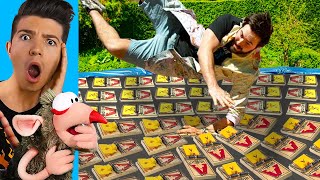 Man VS 1000 MOUSETRAPS Slow Motion EXPERIMENTS [upl. by Tlihcox]