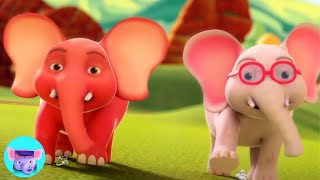 Ek Mota Hathi Ghumne Chala एक मोटा हाथी Hindi Balgeet and Kids Animated Videos [upl. by Jaylene269]