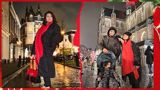 Visiting a European Christmas Market 8monthspregnant [upl. by Devlen]