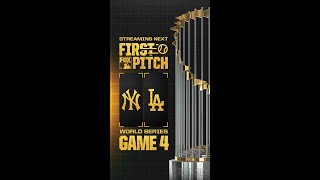 Dodgers vs Yankees WORLD SERIES Game 4 FirstPitch cam  FOX SPORTS [upl. by Yrome]