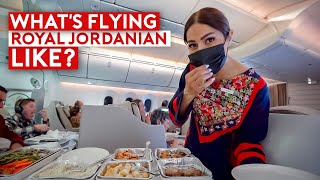 Whats Flying Royal Jordanian Like B787 Chicago to Amman [upl. by Wyatan]