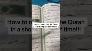 How to memorise the Quran Pls Subscribe [upl. by Kenzie712]