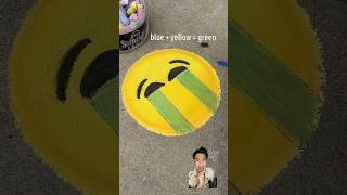 EMOJI MENANGIS painting sidewalkchalk chalkartist ngeshortsdulu [upl. by Bowyer712]