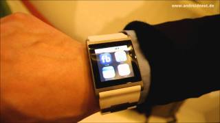 im Watch  HandsOn  CES 2012  androidnextde [upl. by Meredi]