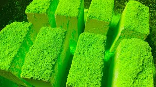 Yummy Fresh Chalk Topped with Neon Green Pigment Powder [upl. by Hephzipah]