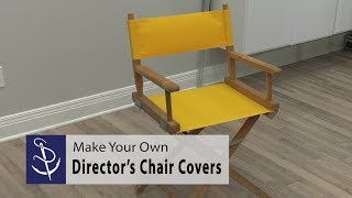 How to Replace the Fabric on a Directors Chair [upl. by Hnamik838]