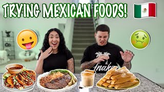 TRYING NEW MEXICAN FOODS FOR THE FIRST TIME TASTY [upl. by Kelila]