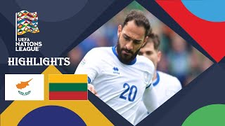 Cyprus vs Lithuania Highlights  Nations League 2024 [upl. by Sterrett805]