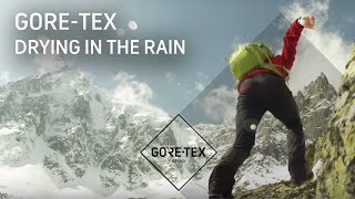 GORETEX Products Test 4 Drying in the rain  fourth webisode of quotThe Promisequot [upl. by Yreffeg419]