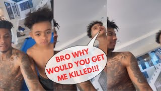 BlueFace’s Son Yells At Him For Interrupting His Game😂😂😂🤦‍♂️🤦‍♂️🤦‍♂️ [upl. by Aidile12]