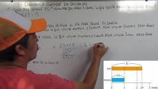 31 Cantidad a comparar en decimales 5º GRADO [upl. by Nwahsir476]