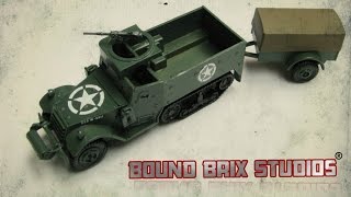 Airfix 176 White Half Track Review [upl. by Katinka587]