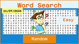 Word Search Easy  Random  11072024 [upl. by Hort]