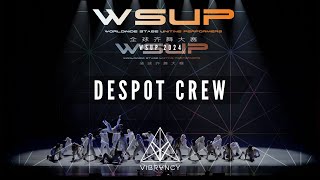 DESPOT CREW  WSUP DANCE COMP 2024 VIBRVNCY 4K [upl. by Enedan]