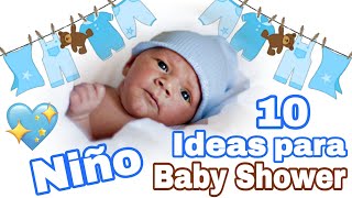 10 IDEAS PARA BABY SHOWER DE NIÑO  CENTROS DE MESA PARA BABY SHOWER DE NIÑO DIYS FOR BABY BOY [upl. by Rimas]