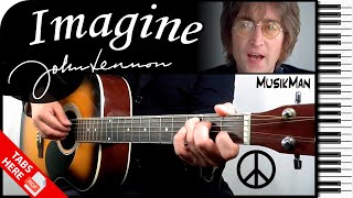 IMAGINE ✌  John Lennon 👓  GUITAR Cover  MusikMan N°157 [upl. by Aikemot]