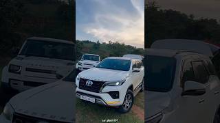 Fortuner x Defender 😈💪 drive on road  automobile short viral [upl. by Neelcaj]