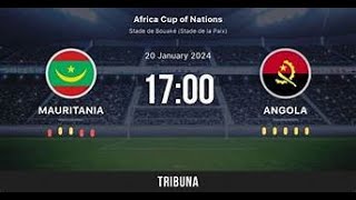 mauritanie vs angola caf 2024 live [upl. by Lednic]