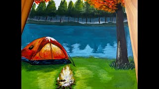 How to Paint a Campfire Scene [upl. by Aliber]