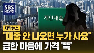 quot대출 안 나오면 누가 사요quot…급한 마음에 가격 뚝 자막뉴스  SBS [upl. by Yraht]