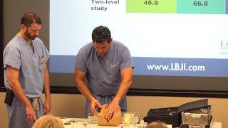 Nick Nenadovich MD Cervical Fusion vs Disc replacement LBJI 2017 Indy cadaver lab [upl. by Boswall804]