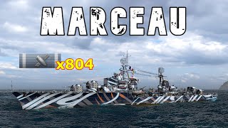 World of WarShips Marceau  3 Kills 228K Damage [upl. by Anahsek]