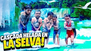 🔥VIAJANDO CON EL CREW NOS METIMOS A UNA CASCADA HELADA🥶 [upl. by Bobette]