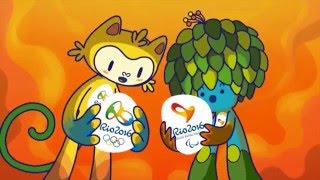 Conheça os mascotes dos Jogos Rio 2016 [upl. by Ahsinauq945]