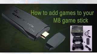 how to add games to your m8 game stick [upl. by Ayekim190]